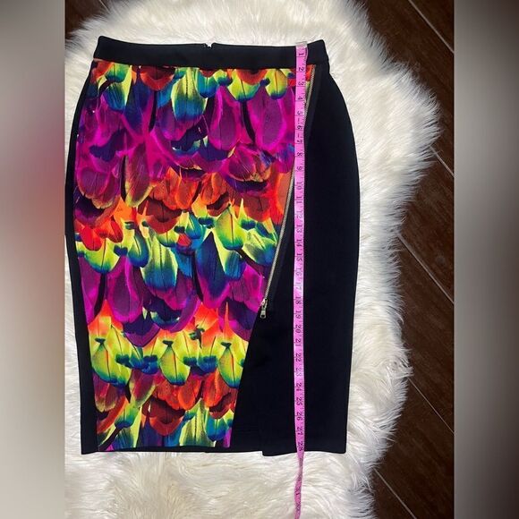 Worthington colorful zipper exposed envelope pencil skirt sz 10 - Picture 10 of 10